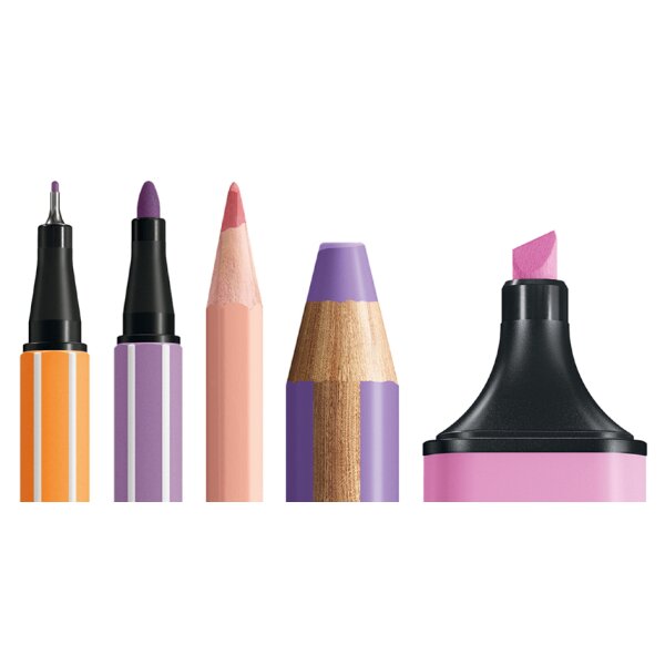 STABILO Kit créatif ARTY pastel, boîte de 50