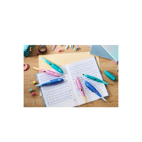 STABILO Stylo plume EASYbirdy pastel, présentoir de 16