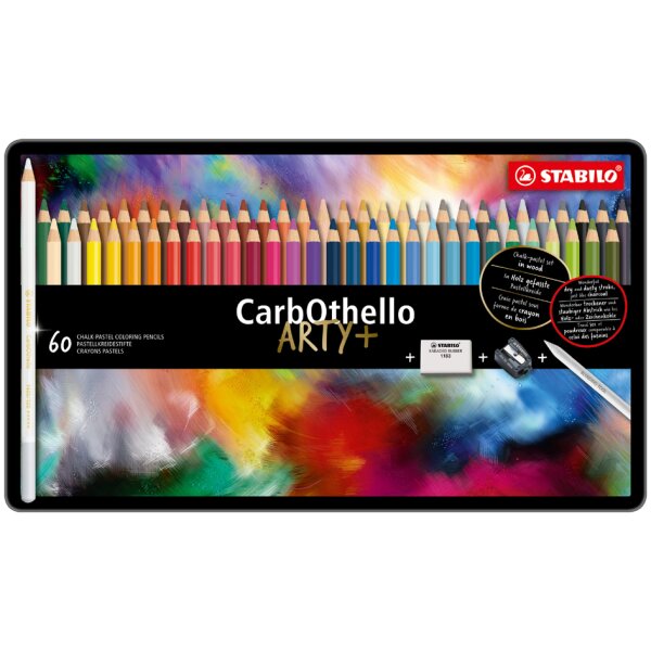 STABILO Crayon pastel CarbOthello ARTY+, étui de 60