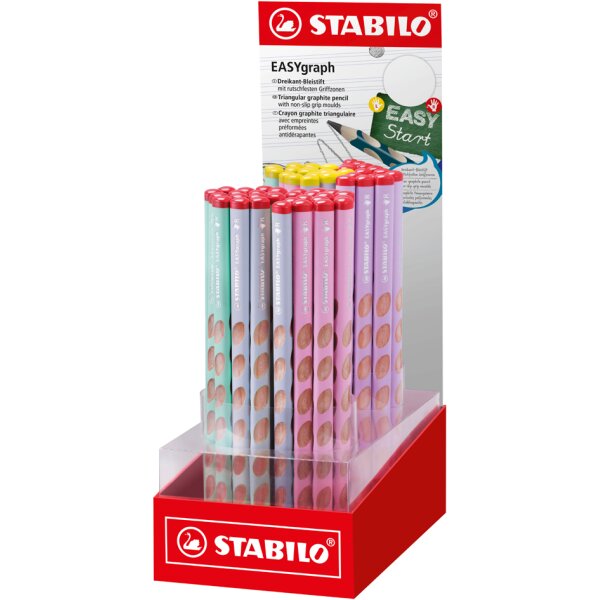 STABILO Crayon &agrave; papier dapprentissage EASYgraph Pastel