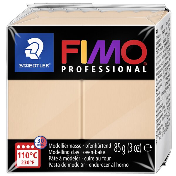 FIMO PROFESSIONAL Pâte à modeler, à cuire au four, beige