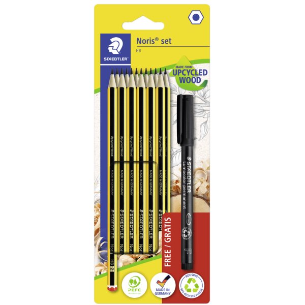 STAEDTLER Kit crayon Noris + gomme + taille-crayon GRATUIT