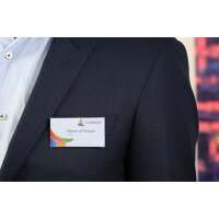 EUROPEL Namenschild, mit Kombiklemme, 60 x 90 mm