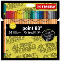 STABILO Fineliner point 88 "Snooze One", 24er Kartonetui