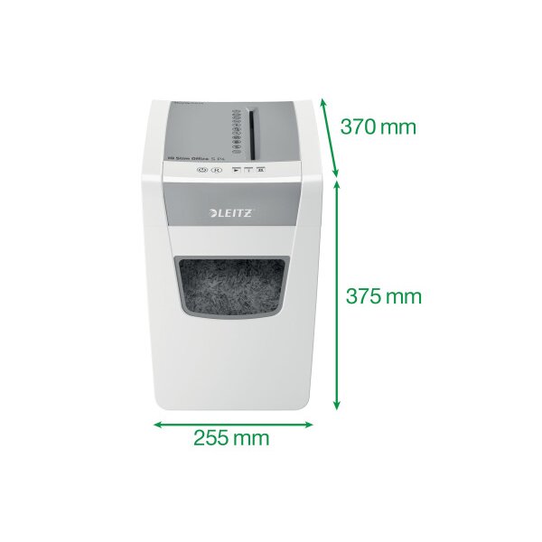 LEITZ Destructeur doc IQ Slim Office 8098-00-00 P4 12 Feuil silencieux