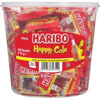 HARIBO Fruchtgummi HAPPY COLA Minis, in Runddose