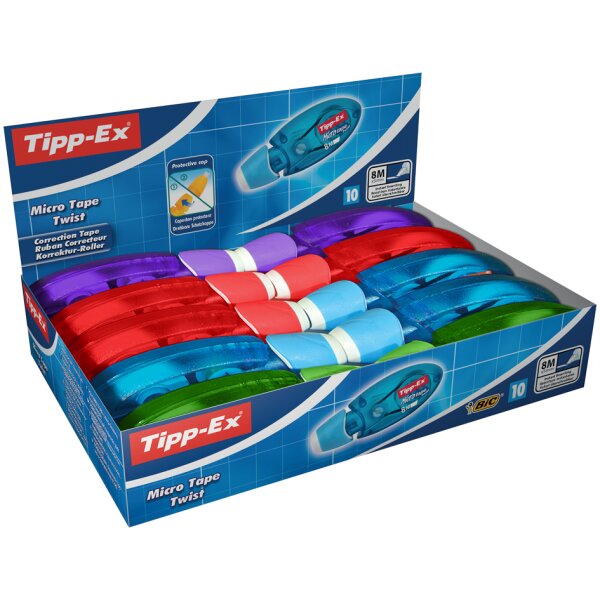 Tipp-Ex Ruban correcteur Micro Tape Twist, présentoir