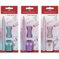 FABER-CASTELL Kit décriture Jumbo GRIP SPARKLE,...