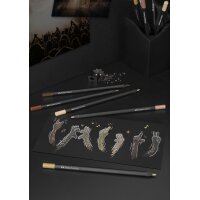 FABER-CASTELL Dreikant-Buntstifte Black Edition, 12er Etui