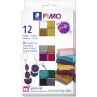 FIMO Set de pâte à modeler sparkle, set de 12