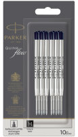 PARKER Recharge pour stylo QUINKflow, M, blister de 3, bleu