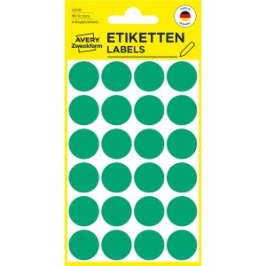 AVERY Zweckform Pastille de couleur, diamètre 12 mm