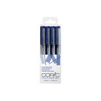 COPIC Multiliner 22075626 Cobalt Set, 4 Stück ass.