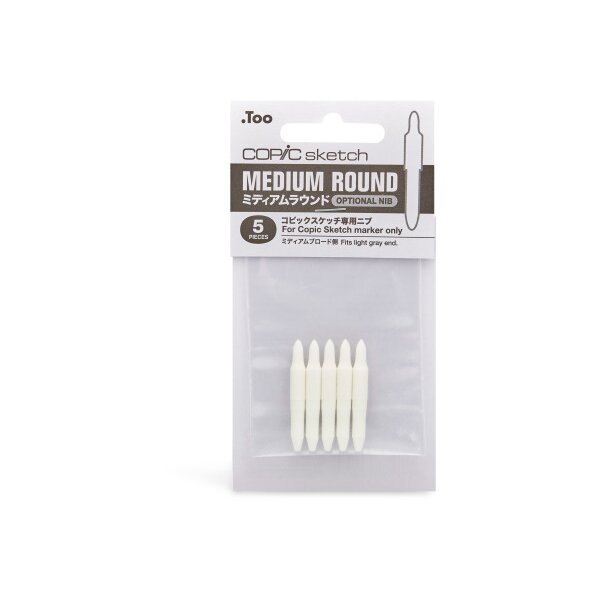 COPIC Spare Tip Sketch 21075R Medium Round, 5 pcs.