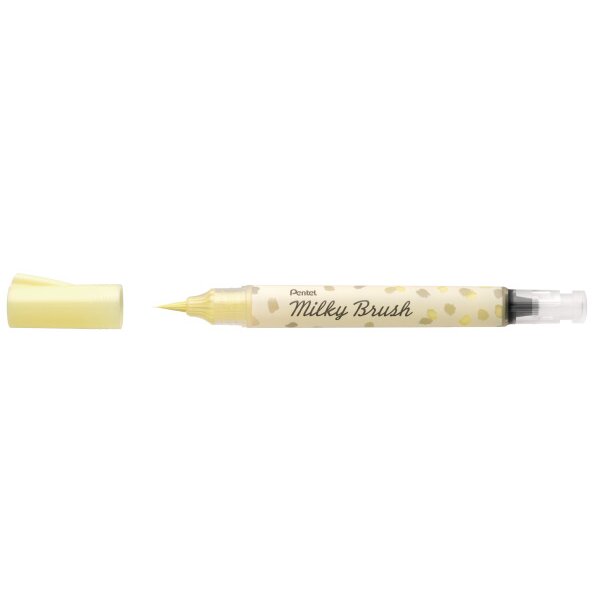 PENTEL Crayon pinceau Milky Brush XGFH-PGX jaune pastel