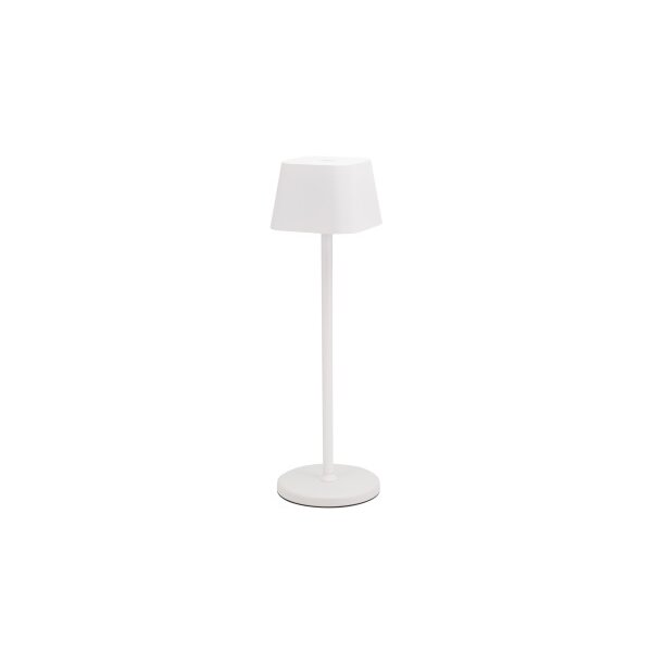 SECURIT Lampe de table GEORGINA LP-GE-WT blanc, batterie, dimmable