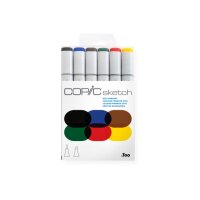COPIC Marker Sketch 21075662 Set Bold Primaries, 6...