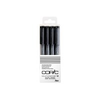 COPIC Multiliner 22075619 Set schwarz, 4 Stück