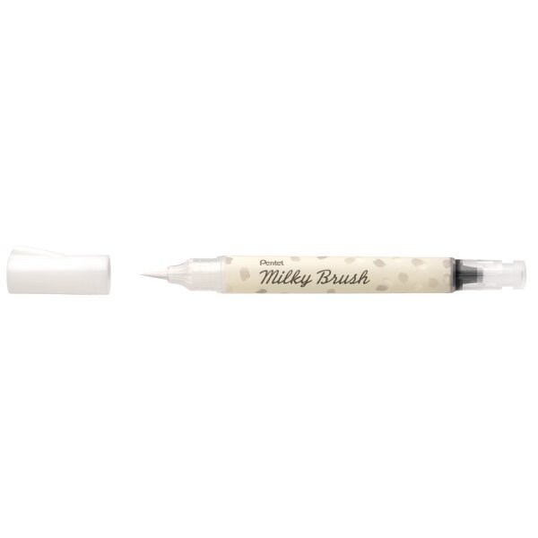 PENTEL Crayon pinceau Milky Brush XGFH-PWX blanc