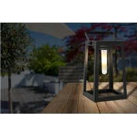 NÄVE Solar LED-Leuchte 25cm 18.5250222 schwarz