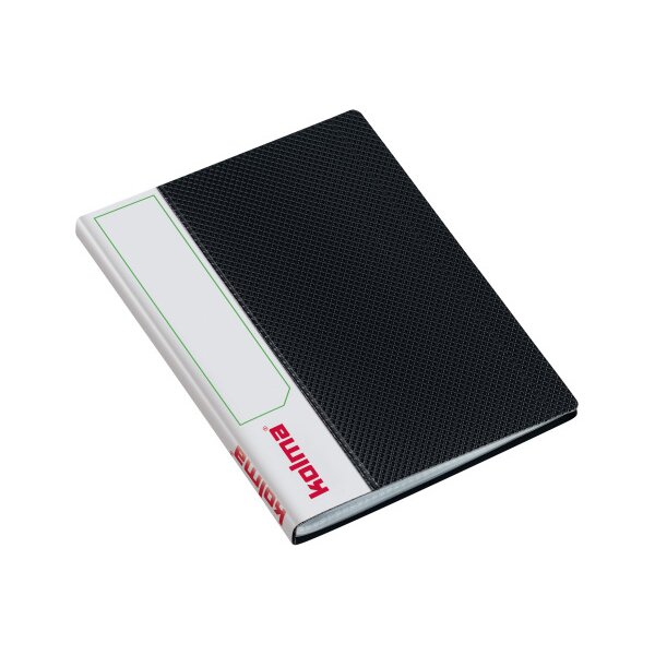 KOLMA Livre prés. Selection A6 03.709.06 noir 20 poches