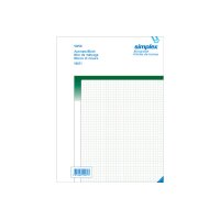 SIMPLEX Livre mesurage vert A4 15071 papier autocopiant...