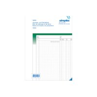 SIMPLEX Ausmassbuch A4 15103 grün/weiss 50x2 Blatt