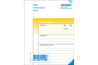 SIMPLEX Lieferscheine D A6 15120D gelb weiss 50x2 Blatt