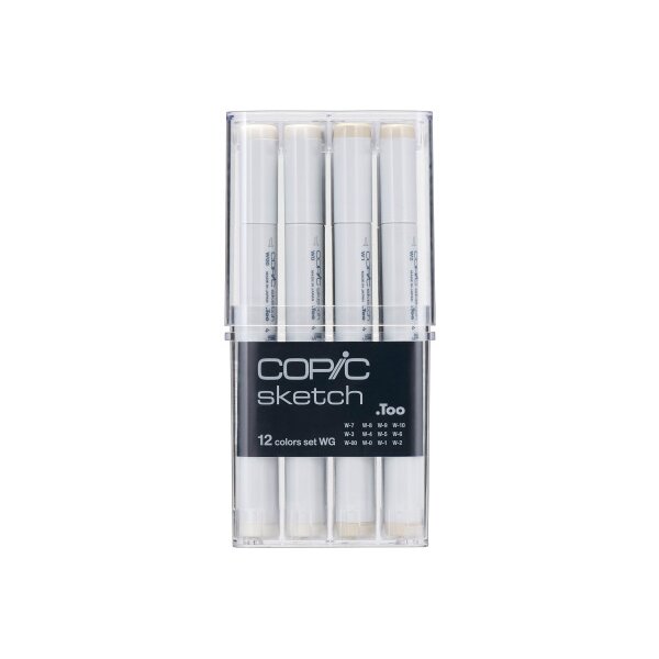 COPIC Marker Sketch 21075954 Grau-Set WG, 12 St&uuml;ck
