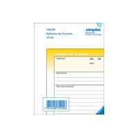 SIMPLEX Lieferscheine F A6 15127F weiss/gelb 50x3 Blatt