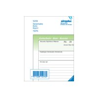 SIMPLEX Gutscheine A6 15276 grün/weiss 50x2 Blatt