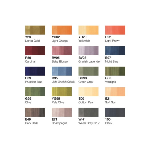 COPIC Marker Ciao 22075714 20 pcs. Set love