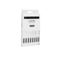 COPIC Multiliner 2207510 Set schwarz, 8 Stück