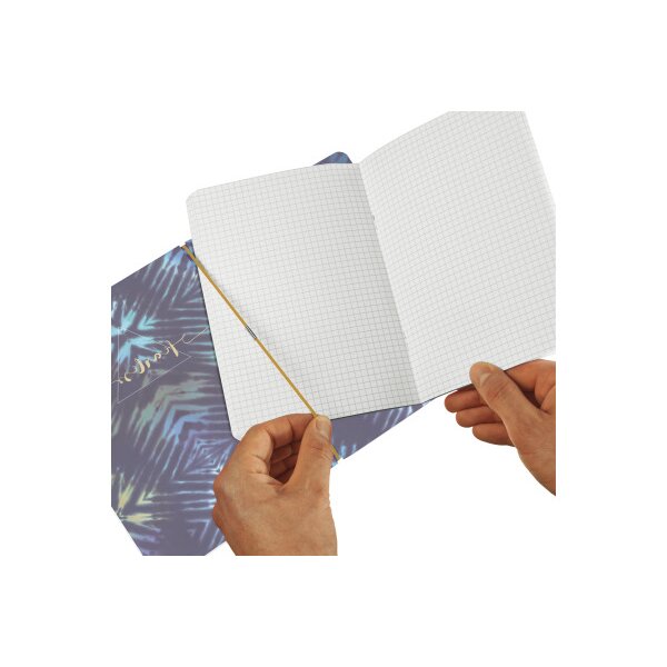 HERLITZ Cahier de notes A4, 80 g/m2 50044368 New Batik Fearless kar./lin.
