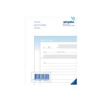 SIMPLEX Quittungen D A6 15306D blau/weiss 50x3 Blatt