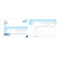 SIMPLEX Quittungen D/F/I A6 15337 blau/weiss 50x3 Blatt