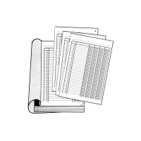 SIMPLEX Livre colonne A4 15477 blanc/bleu 50x2 feuilles