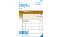 SIMPLEX Rapport journalier D/F/I A6 15551 brun/blanc...