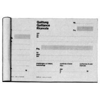 SIMPLEX Quittungen D/F/I A10 16367 D/F/I 50 Blatt