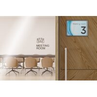 EUROPEL Plaque de porte, 150 x 120 mm, argent