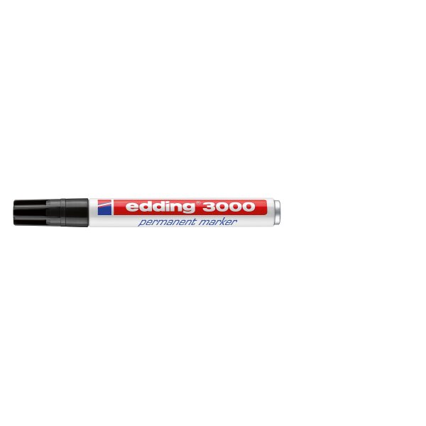 EDDING 3000 Permanentmarker, Rundspitze, Strichbreite 1.5-3 mm, schwarz