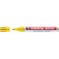 EDDING 3000 Permanentmarker, Rundspitze, Strichbreite 1.5-3 mm, gelb