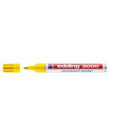 EDDING 3000 Permanentmarker, Rundspitze, Strichbreite 1.5-3 mm, gelb