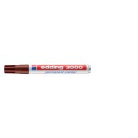EDDING 3000 Marqueur permanent, pointe ogive, largeur de trait 1,5-3 mm brun