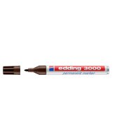 EDDING 3000 Marqueur permanent, pointe ogive, largeur de trait 1,5-3 mm brun foncé