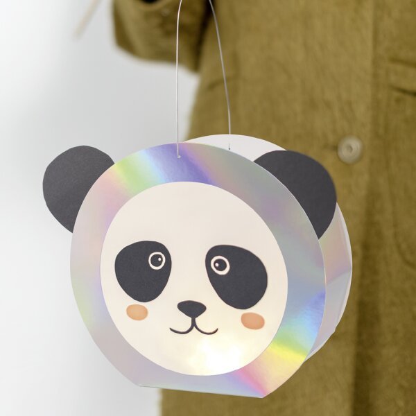 folia Laternen-Zuschnitt Metallic, rund, farbig sortiert