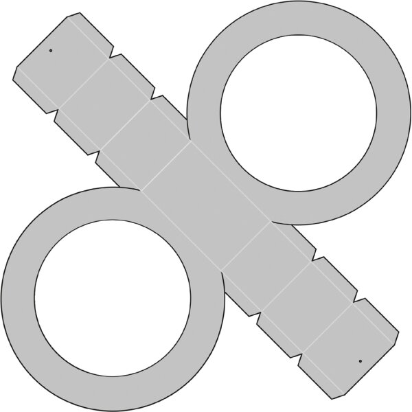 folia Laternen-Zuschnitt Metallic, rund, farbig sortiert