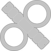 folia Laternen-Zuschnitt Metallic, rund, farbig sortiert