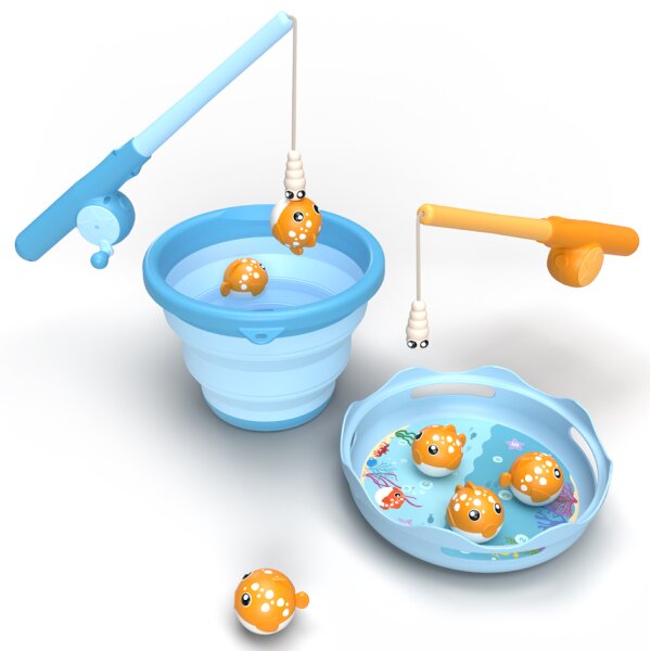 SCHILDKRÖT Angelspiel "Fishing Game", blau orange