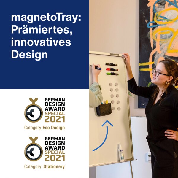 magnetoplan Kit Whiteboard Essentials, bleu